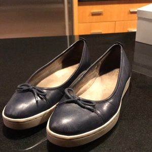Clark’s Navy blue flats for work or evening.